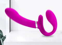 Pretty Love 12-Speed Strap-On Vibrator | Double Penetration Dildo for Lesbian Couples & Women