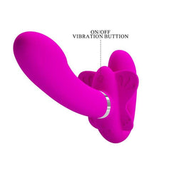 Pretty Love 12-Speed Strap-On Vibrator | Double Penetration Dildo for Lesbian Couples & Women