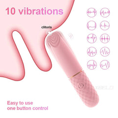 10-Speed Rechargeable Mini Bullet Vibrator