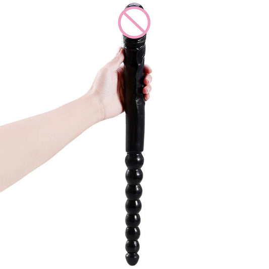 370mm Extra Long Soft Double Head Dildo Toy For Adult Flexible  Jelly Vagina Anal Women Gay Lesbian Ended Dong Penis Artificial