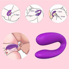 Couple's Vibrator for Women: U-Type Stimulator, G-Spot Massage - Female Masturbator, Adult Product - Passion Pulse Adult
