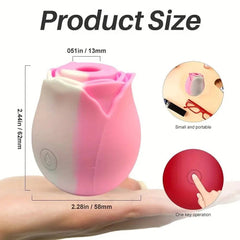 Gradient Rose Breast Sucking Vibrator: Nipple & Clitoris Vacuum Stimulator for Women