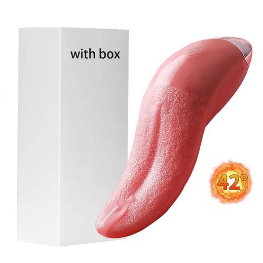 Heated Tongue Licking Vibrator for Female Masturbation