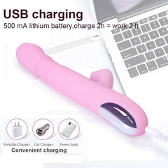 Heating Dildo Vibrator with Clitoral Suction & G-Spot Rotation – Ultimate Pleasure Massager for Women