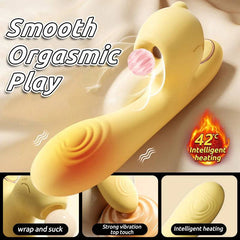 Rabbit Vibrator with Clitoral Sucking Stimulation