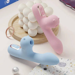 Rabbit Vibrator with Clitoral Sucking Stimulation