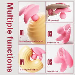 Silicone Finger G-Spot Vibrator with 10 Modes