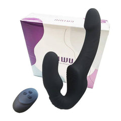 Strapless Strap-On Dildo Vibrator with Remote Control | G-Spot & Clitoral Stimulator | Sex Toy for Women & Lesbian Couples