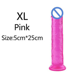 Affordable Realistic Jelly Dildo – 6 Sizes