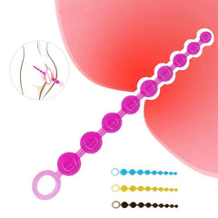 10 Beads Anal Silky Sensation - 10-Bead Silicone Pleasure String