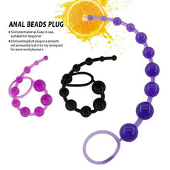 10 Beads Anal Silky Sensation - 10-Bead Silicone Pleasure String