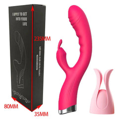 10-Speed USB Rechargeable Rabbit Vibrator – Powerful G-Spot & Clitoral Stimulator