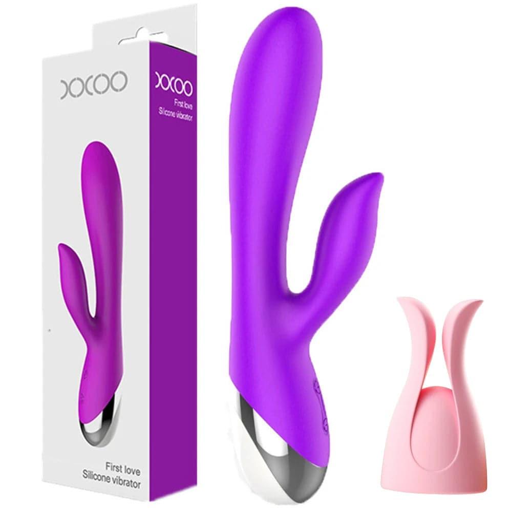 10-Speed USB Rechargeable Rabbit Vibrator – Powerful G-Spot & Clitoral Stimulator - Passion Pulse Adult