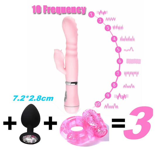 3-Piece Rabbit G-Spot Vibrator Set