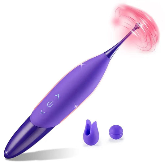 Mini Clitoris G Spot Vibrator for Women 3 Attached Silicone Heads Penis Clitoral Stimulator Wand 10 Vibrations Dildo Sex Toys 18