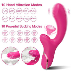 Powerful Clitoral Sucking & Dildo Vibrator – 20 Modes for G-Spot & Vagina Stimulation