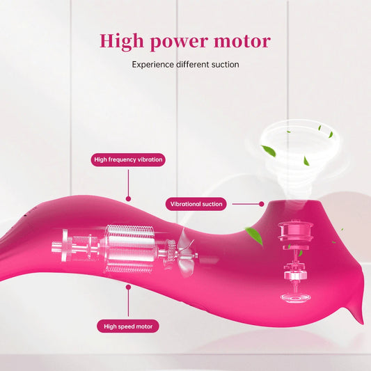 Powerful Sucking Vibrator with Vacuum Suction