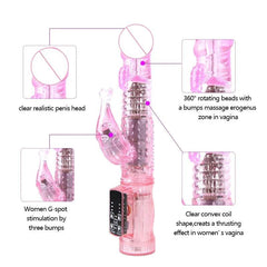 Powerful Thrusting Rabbit Vibrator – Realistic G-Spot & Clitoral Massager