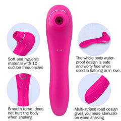 Vagina Sucking Vibrator Oral Tongue Blowing Suction Clitoris Stimulator Vibrators Sex Toys For Adult Women Masturbator Erotic - Passion Pulse Adult