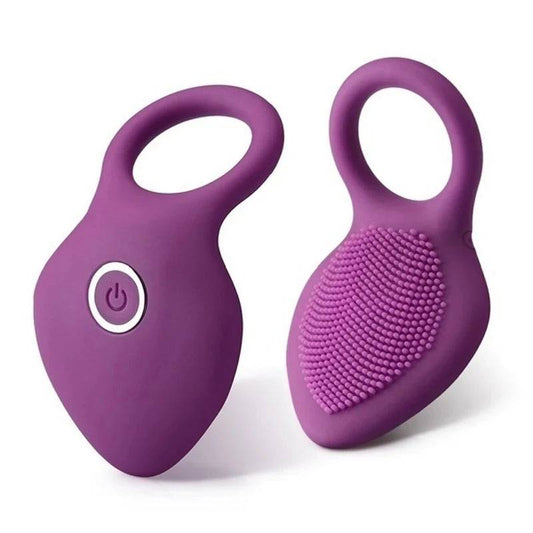 Vibrating Penis Ring: Lick Vagina Orgasm Lock, Cock Enlargement, Clitoris Stimulator, Delay Ejaculation - Sex Toy for Couples