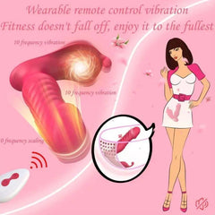 Wearable Tongue Licking G-Spot Vibrator with Remote Control, Thrusting Vibrating Dildo - Adult Sex Toys for Women and Couples