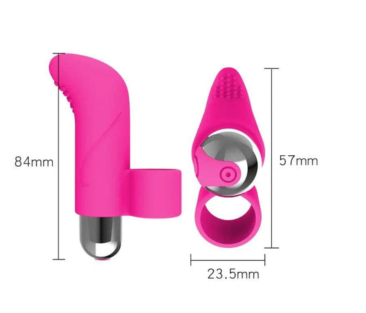 10 Modes Finger Vibrator: Clitoris Massage, G-Spot Stimulation, Rechargeable Vibrating Egg - Sex Toy for Women Masturbation