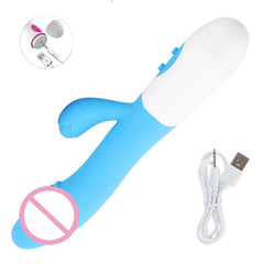 Beginner-Friendly Rabbit Vibrator – Powerful G-Spot, Clitoral, & Nipple Stimulator