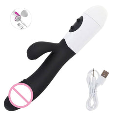 Beginner-Friendly Rabbit Vibrator – Powerful G-Spot, Clitoral, & Nipple Stimulator