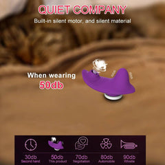 Bluetooth App-Controlled Panty Vibrator – Mini Clitoral Sucker for Discreet Pleasure