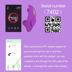 Bluetooth App-Controlled Panty Vibrator – Mini Clitoral Sucker for Discreet Pleasure