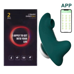 Bluetooth App-Controlled Panty Vibrator – Mini Clitoral Sucker for Discreet Pleasure