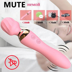 Powerful Wand Vibrator for Women: 10 Modes, Clitoris Stimulator, G-Spot and Vagina Massager - Adult Sex Toy for Masturbation