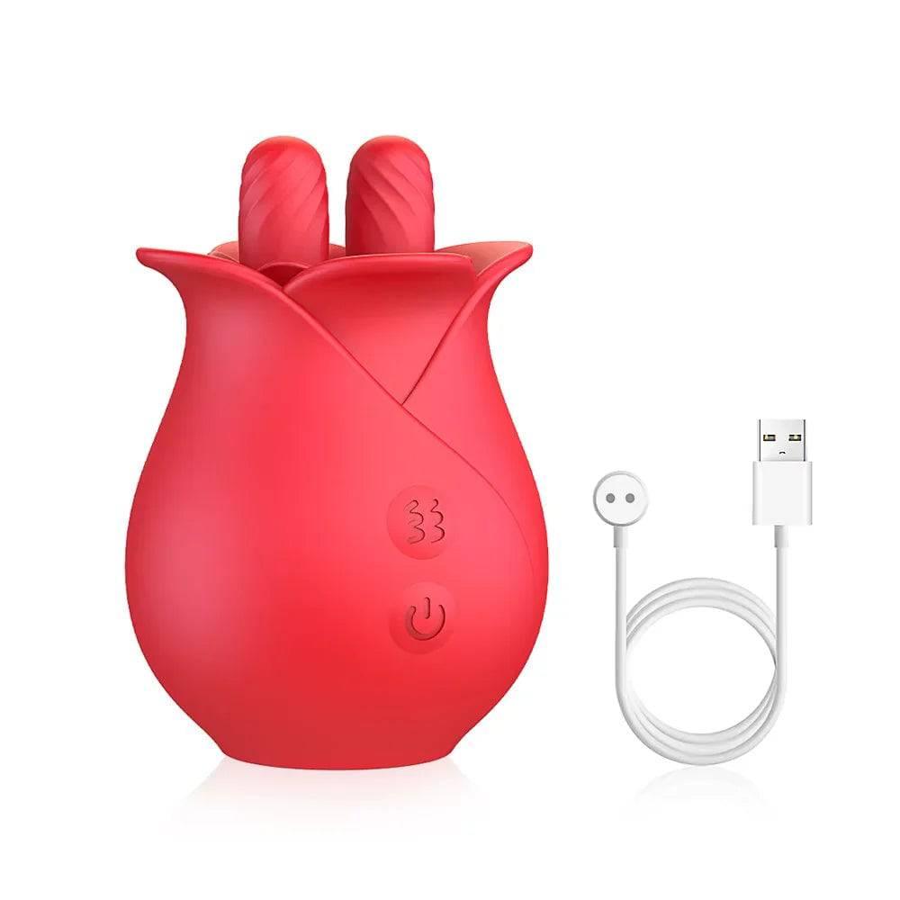 ROSE TONGUE 3D Realistic Oral Sex Toy Passion Pulse Adult ROSE TONGUE 3D Realistic Oral Sex Toy Passion Pulse Adult