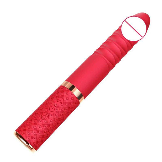 Telescopic G Spot Dildo Vibrator: Vagina & Clitoris Stimulator for Women