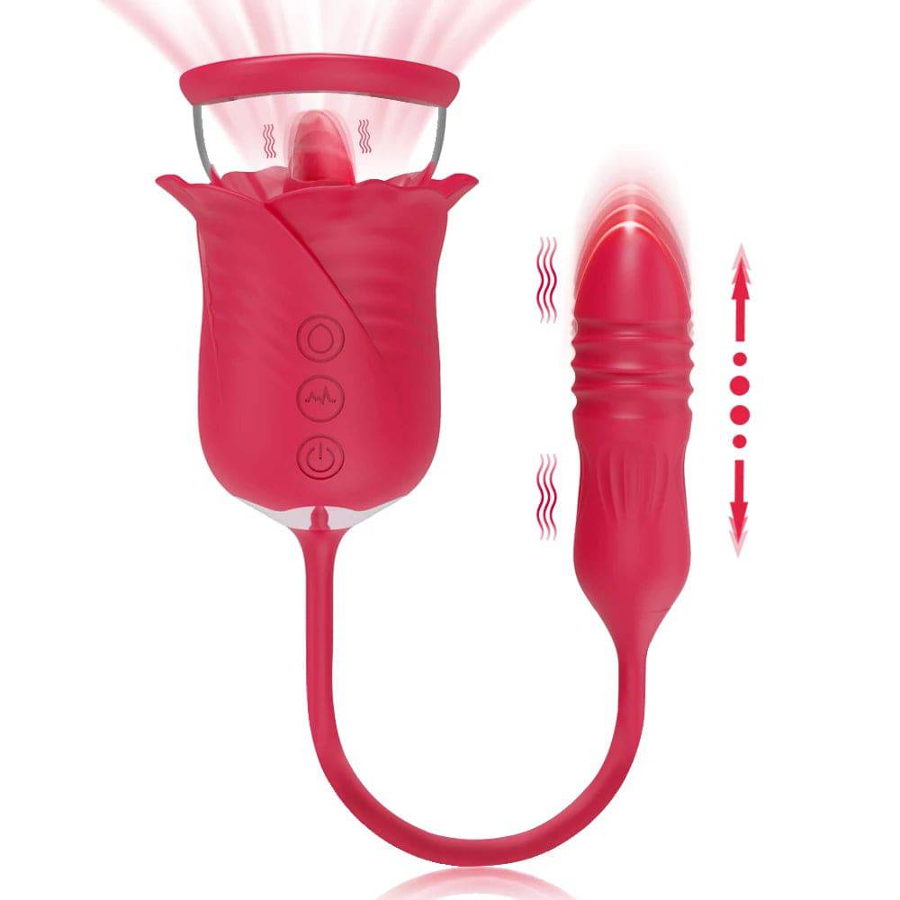 Tongue-Licking Vibrator & Breast Massager – Nipple and Vaginal Stimulator for Women