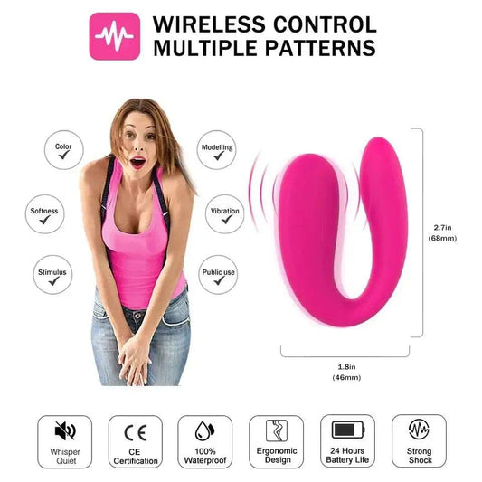 U-Shaped Couples Vibrator for Women – Clitoral & G-Spot Stimulator