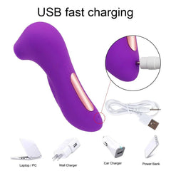 Clit Sucker Vibrator: Blowjob Tongue Suck, Licking G-Spot Massager, Clitoris Stimulator, Nipple Sucking - Erotic Sex Toy for Women