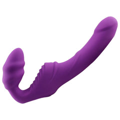 Dual Motor Strapless Strap-On Dildo Vibrator – G-Spot & Clitoral Stimulation for Couples