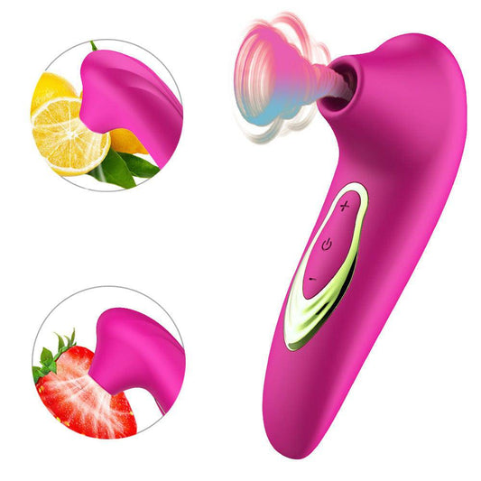 Rose-Shaped 5-Speed Clitoral Suction Stimulator