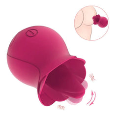 Rose Vibrator Sex Toy for Women: Egg Clitoris Sucker, G-spot Stimulator with Tongue Masturbator - Licking Tongue Adult Sex Toy for Females 18+