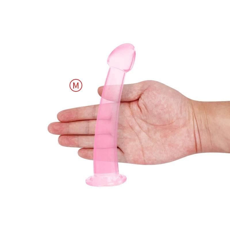 Soft Jelly Dildo with Suction Cup Crystal Masturbator for Women and Passion Pulse Adult Soft Jelly Dildo with Suction Cup Crystal Masturbator for Women and Passion Pulse Adult