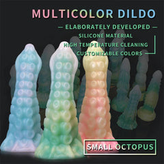 Monster Dildo with Powerful Suction Cup Octopus Tentacle Dick Sex Toy for Women Soft Elastic Skin Friendly Silicone Material