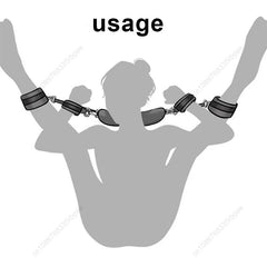 BDSM Bondage Set for Couples – Handcuffs & Ankle Restraints for Adult Play