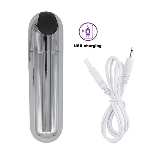 10-Speed Rechargeable Mini Bullet Vibrator – Clitoral, Anal & Vaginal Stimulator