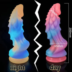 Super Soft Luminous Dog Dildo – Monster-Inspired Suction Cup Anal Toy