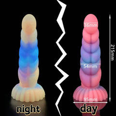 Super Soft Luminous Dog Dildo – Monster-Inspired Suction Cup Anal Toy