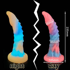 Super Soft Luminous Dog Dildo – Monster-Inspired Suction Cup Anal Toy