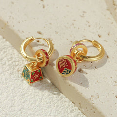 Chinese-style earrings with a luxurious and sophisticated vibe