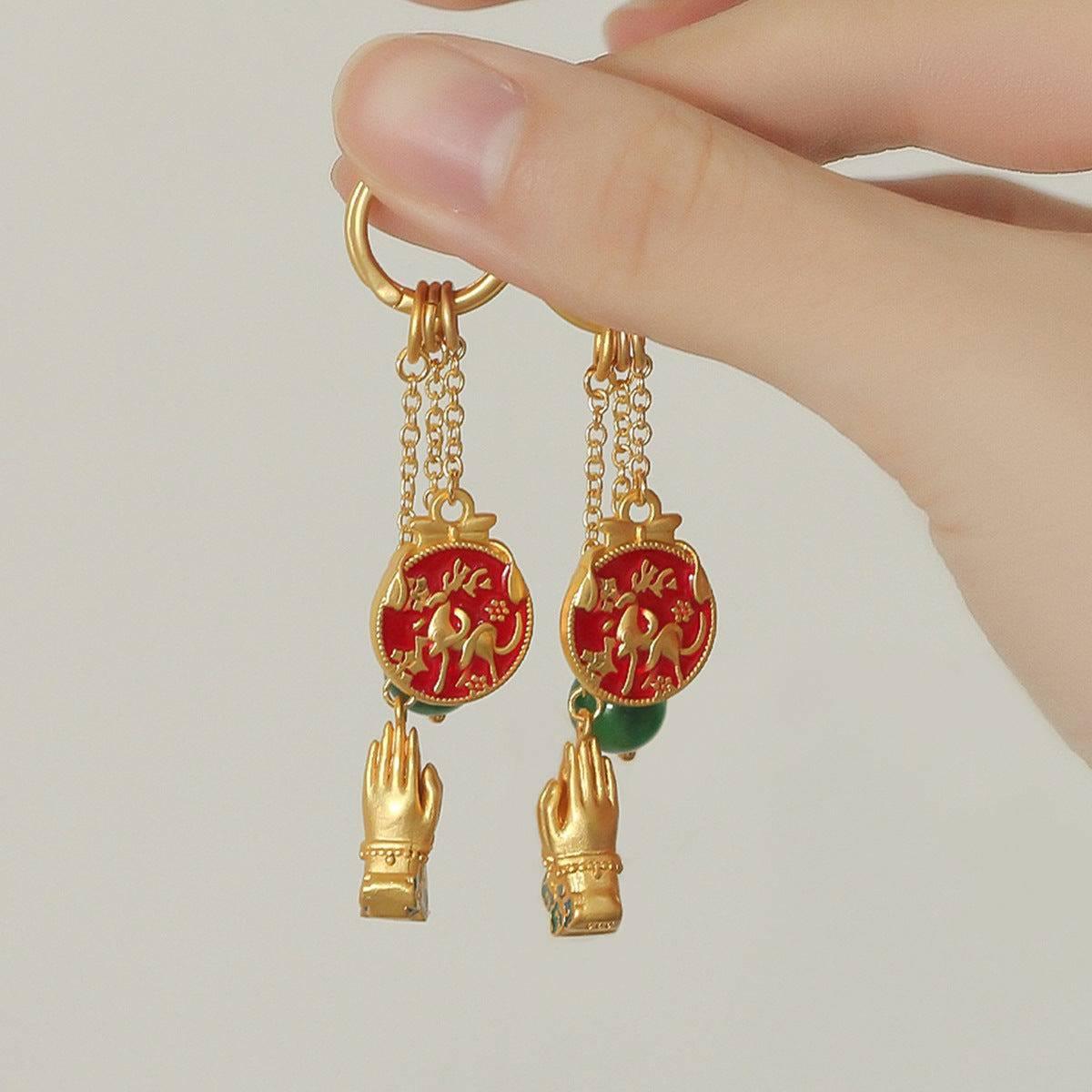 Chinese-style earrings with a luxurious and sophisticated vibe - Passion Pulse Adult