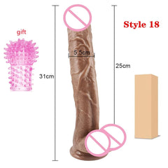 Realistic Dildo women - powerful suction cups, realistic soft skin and adult sex toys - perfect for masturbation!